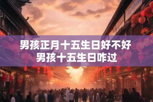 男孩正月十五生日好不好 男孩十五生日咋过 男孩正月十五生日好不好 男孩十五生日咋过