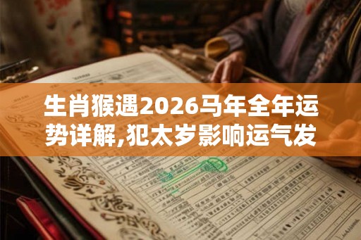 生肖猴遇2026马年全年运势详解,犯太岁影响运气发展 生肖猴遇2026马年全年运势详解,犯太岁影响运气发展