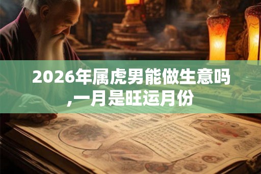 2026年属虎男能做生意吗,一月是旺运月份