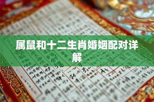 属鼠和十二生肖婚姻配对详解
