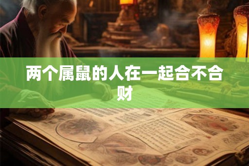 两个属鼠的人在一起合不合财