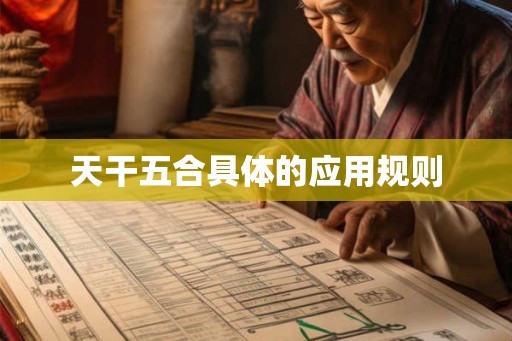 天干五合具体的应用规则