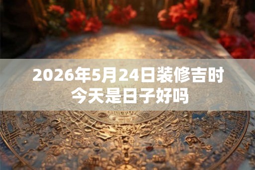 2026年5月24日装修吉时 今天是日子好吗