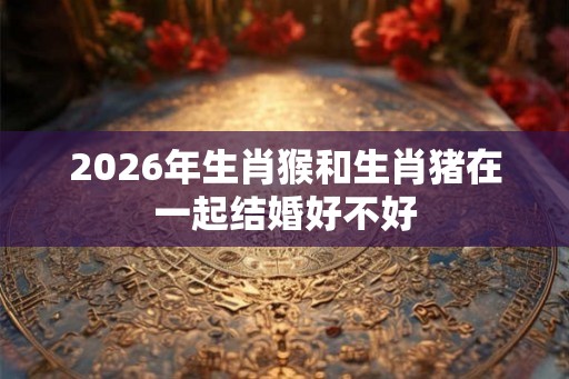 2026年生肖猴和生肖猪在一起结婚好不好