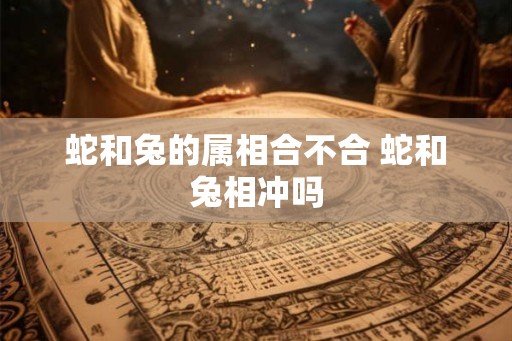 蛇和兔的属相合不合 蛇和兔相冲吗
