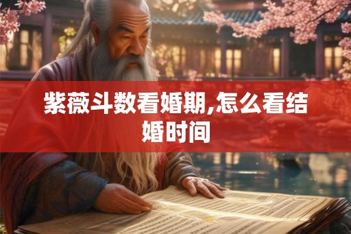 紫薇斗数看婚期,怎么看结婚时间