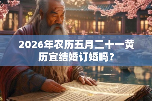 2026年农历五月二十一黄历宜结婚订婚吗? 2026年农历五月二十一黄历宜结婚订婚吗?