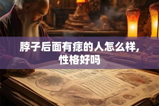 脖子后面有痣的人怎么样,性格好吗 脖子后面有痣的人怎么样,性格好吗