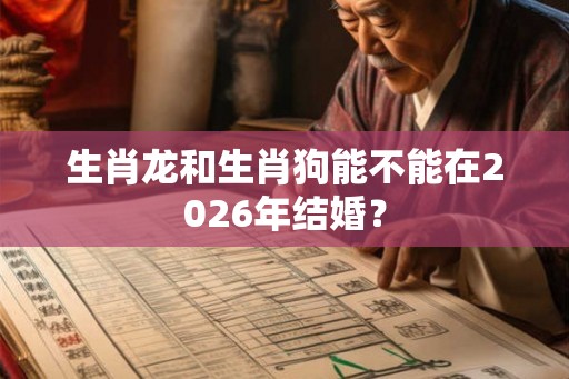 生肖龙和生肖狗能不能在2026年结婚？