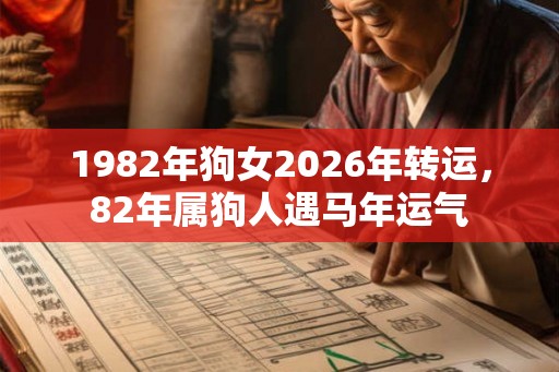 1982年狗女2026年转运，82年属狗人遇马年运气