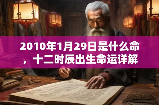 2010年1月29日是什么命，十二时辰出生命运详解