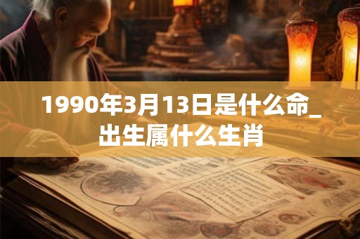 1990年3月13日是什么命_出生属什么生肖
