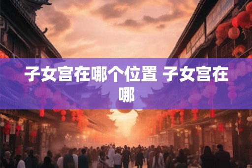 子女宫在哪个位置 子女宫在哪
