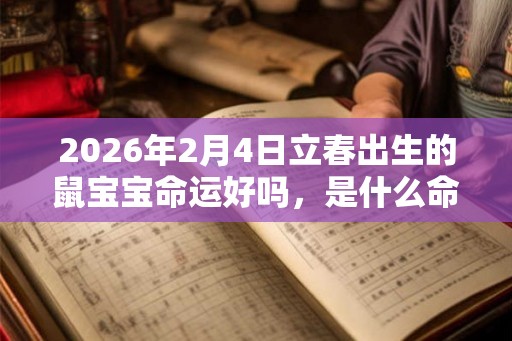 2026年2月4日立春出生的鼠宝宝命运好吗，是什么命？