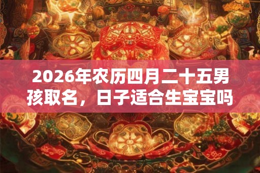 2026年农历四月二十五男孩取名，日子适合生宝宝吗？
