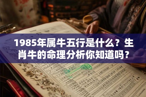 1985年属牛五行是什么？生肖牛的命理分析你知道吗？