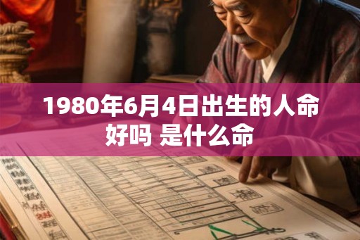 1980年6月4日出生的人命好吗 是什么命