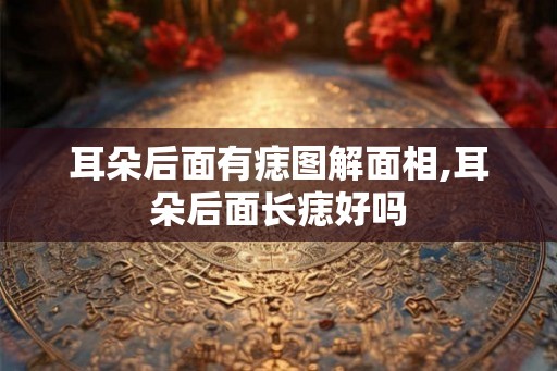 耳朵后面有痣图解面相,耳朵后面长痣好吗