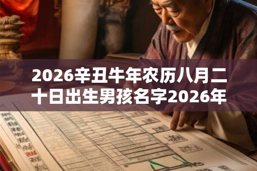 2026辛丑牛年农历八月二十日出生男孩名字2026年名字大全