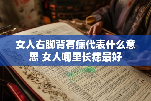 女人右脚背有痣代表什么意思 女人哪里长痣最好 女人右脚背有痣代表什么意思 女人哪里长痣最好