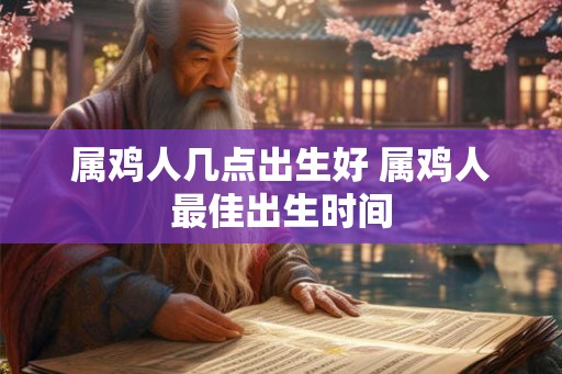 属鸡人几点出生好 属鸡人最佳出生时间