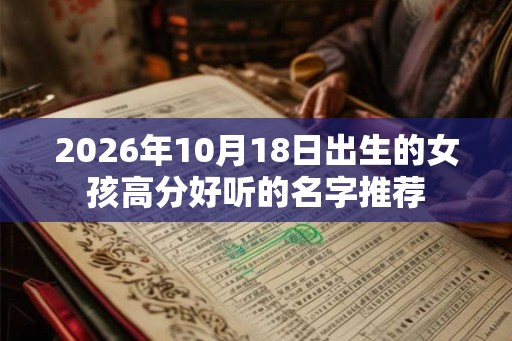 2026年10月18日出生的女孩高分好听的名字推荐