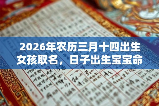 2026年农历三月十四出生女孩取名，日子出生宝宝命运解析！