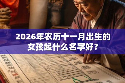 2026年农历十一月出生的女孩起什么名字好？