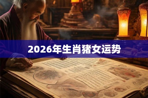 2026年生肖猪女运势