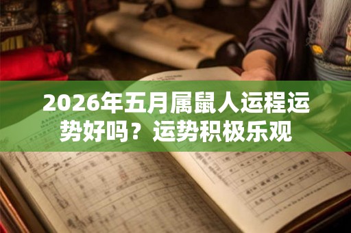 2026年五月属鼠人运程运势好吗？运势积极乐观