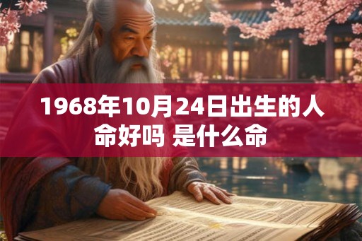 1968年10月24日出生的人命好吗 是什么命 1968年10月24日出生的人命好吗 是什么命