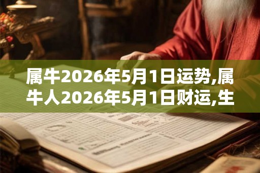 属牛2026年5月1日运势,属牛人2026年5月1日财运,生肖牛2026年5月1日运势 属牛2026年5月1日运势,属牛人2026年5月1日财运,生肖牛2026年5月1日运势