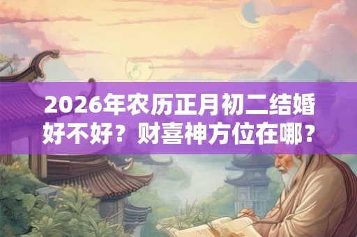 2026年农历正月初二结婚好不好？财喜神方位在哪？
