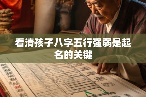 看清孩子八字五行强弱是起名的关键