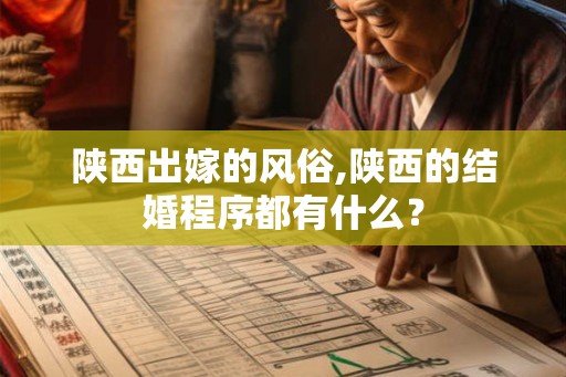 陕西出嫁的风俗,陕西的结婚程序都有什么？