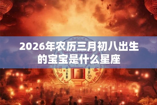 2026年农历三月初八出生的宝宝是什么星座 2026年农历三月初八出生的宝宝是什么星座