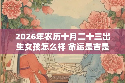 2026年农历十月二十三出生女孩怎么样 命运是吉是凶