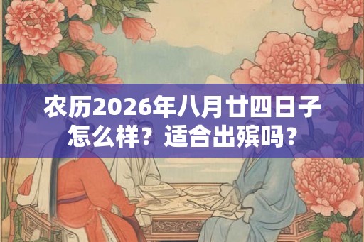 农历2026年八月廿四日子怎么样?适合出殡吗? 农历2026年八月廿四日子怎么样?适合出殡吗?