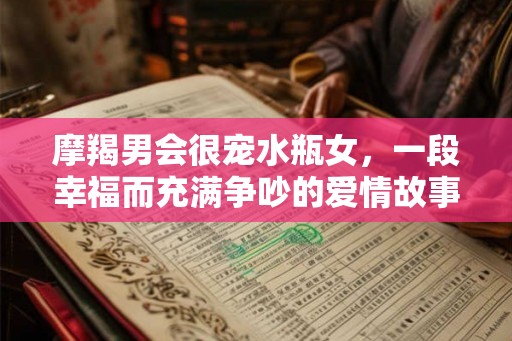 摩羯男会很宠水瓶女，一段幸福而充满争吵的爱情故事