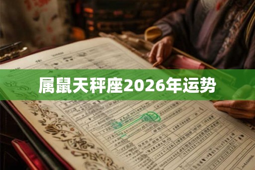 属鼠天秤座2026年运势