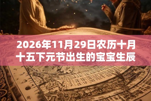 2026年11月29日农历十月十五下元节出生的宝宝生辰八字是什么