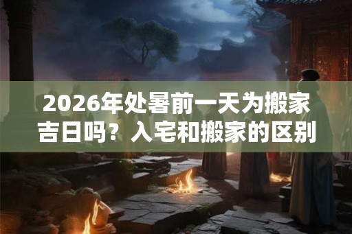 2026年处暑前一天为搬家吉日吗？入宅和搬家的区别是什么？