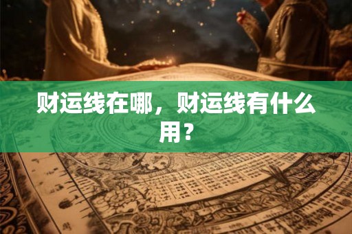 财运线在哪，财运线有什么用？