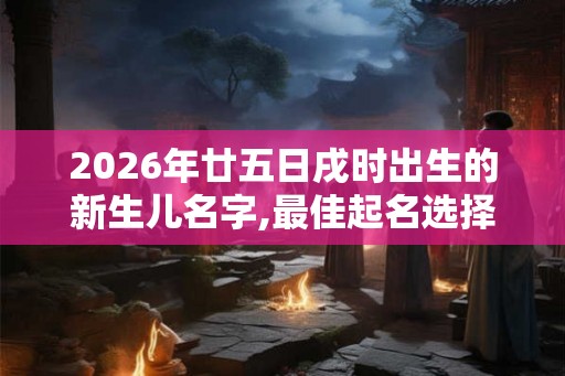 2026年廿五日戌时出生的新生儿名字,最佳起名选择