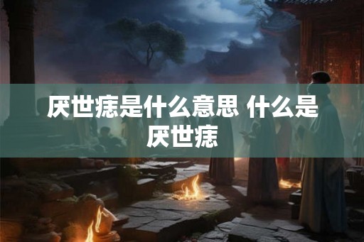 厌世痣是什么意思 什么是厌世痣