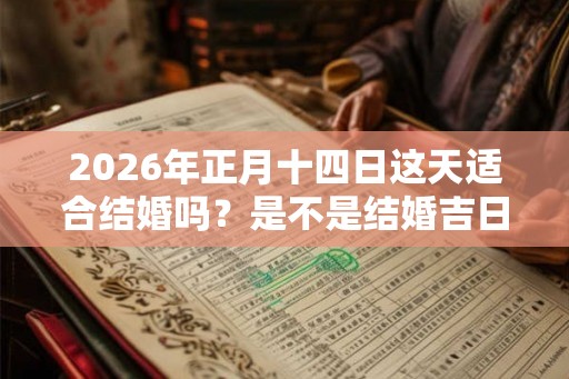 2026年正月十四日这天适合结婚吗？是不是结婚吉日？