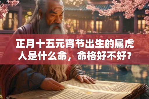 正月十五元宵节出生的属虎人是什么命，命格好不好？