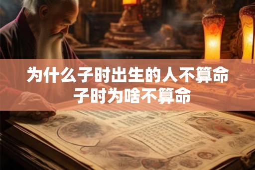 为什么子时出生的人不算命 子时为啥不算命 为什么子时出生的人不算命 子时为啥不算命