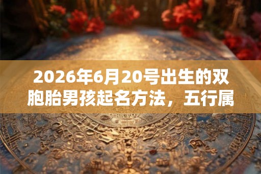 2026年6月20号出生的双胞胎男孩起名方法，五行属什么