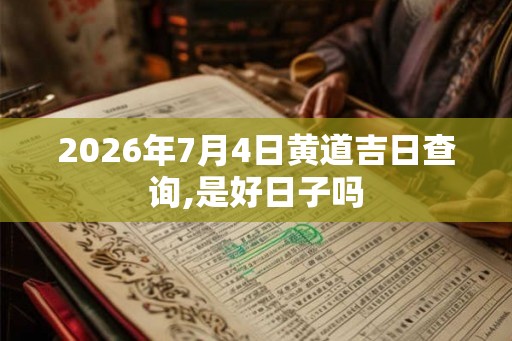 2026年7月4日黄道吉日查询,是好日子吗